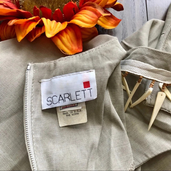 🦋B2G1🦋SCARLETT Vintage Womens Wrap Dress 11/12 - Picture 8 of 11